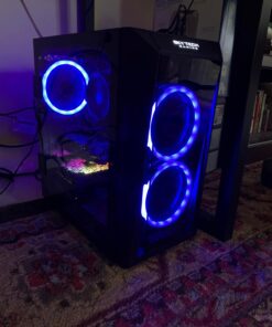 SkyTech Blaze II Gaming Computer PC Desktop – Ryzen 5 2600 6-Core 3.4 GHz, NVIDIA GeForce GTX 1660 6G, 500G SSD, 8GB DDR4, RGB, AC WiFi, Windows 10 Home 64-bit 2600 | GTX 1660 39 71DzCT0wfSL