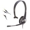 Cyber Acoustics Mono Headset, headphone with microphone, great for K12 School Classroom and Education (AC-104),Gray 46 71DzOXVszaL
