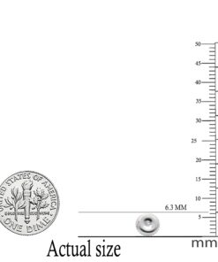 Dazzlingrock Collection Screw Back Earring Backs Only (Diameter 6.3 mm), 14K White Gold 10 71Dzm1QKYpL