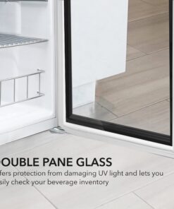 Whynter BR-091WS, 90 Can Capacity Stainless Steel Beverage Refrigerator with Lock, White 90 Cans - Fridge 22 71DzzMDpAVL