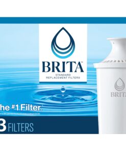 Brita Standard Water Filter Replacements for Pitchers and Dispensers, Lasts 2 Months, Reduces Chlorine Taste and Odor, 3 Count 56 71DzzSgNn4L