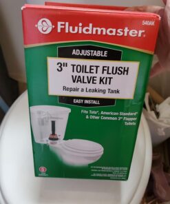 Fluidmaster 540AKRP5 3-Inch Complete, Adjustable Toilet Flush Valve Repair Kit , Black Toilet Repair Kit 19 71E0AtsEtqL