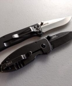 CRKT Squid Folding Pocket Knife: Compact EDC Straight Edge Utility Knife with Stainless Steel Blade and Framelock Handle Black Stonewash 34 71E0rX8OrmL