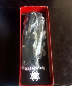 Spyderco Para Military 2 Signature Knife with 3.42" CPM S45VN Steel Blade and Durable G-10 Handle - PlainEdge - C81GP2 Black Handle - Stainless Steel Blade 81 71E1BqGtRfL