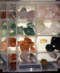 Alternative view of Hypnotic Gems 2 LB Tumbled SEMI-Precious Gemstones - Brazilian Natural and Dyed Mix - MED Size 3/4''-1" - from The Polones e Brilho Tumbling Factory