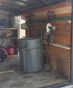 Buyers Products LT12 Landscape Trimmer Edger Locking Rack for Enclosed Trailers & Walls Holds 3 Yard Lawn Weed Whackers Tools, Pack of 1, Black Trimmer Rack 24 71E2S 81D9L