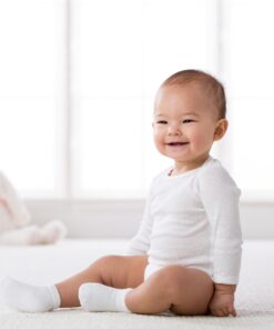 Gerber unisex-baby Multi-pack Long-sleeve Onesies Bodysuit Mitten Cuff Sizes 0-3 Months 3-pack Mitten Cuff 20 71E2c MgvVL 1