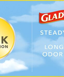 Glad ForceFlex Tall Kitchen Drawstring Trash Bags, 13 Gallon, Fresh Clean Febreze, 80 Count, Package May Vary 80 Count (Pack of 1) 42 71E32fB3vL