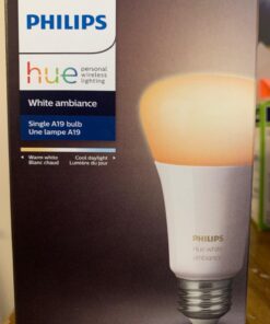 Philips 461004 Hue White Ambiance A19 60W Equivalent Dimmable LED Smart Bulb (Compatible with Amazon Alexa, Apple HomeKit, and Google Assistant) Standard Standard Packaging 20 71E3J5HRc3L
