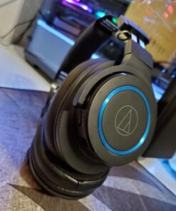 Audio-Technica ATH-G1WL Premium Wireless Gaming Headset for Laptops, PCs, & Macs, 2.4GHz, 7.1 Surround Sound Mode, USB Type-A, Black, Adjustable 20 71E4 M9t2jL
