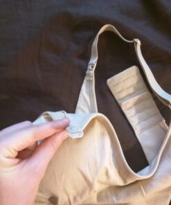 HOFISH 3PACK Full Bust Seamless Nursing Maternity Bras Bralette S-XXL with Extra Bra Extenders & Clips X-Large Blackbeigepink 40 71E42ccCYL 1