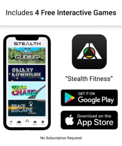 Stealth Core Deluxe Trainer - Turn Fitness Into a Fun Game - Get Strong Sexy Abs and Lean Core Playing Games On Your Phone; Free iOS/Android App; 4 Free Mobile Games Included; Dynamic Abs & Core Training; Only 3 Minutes a Day Orange 18 71E4CS4XtL