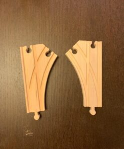 Wooden Train Track 52 Piece Set - 18 Feet Of Track Expansion And 5 Distinct Pieces - 100% Compatible with All Major Brands Including Thomas Wooden Railway System - by Right Track Toys, T 52 71E4E2wIaqL