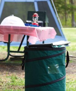 Alternative view of Coghlan's Deluxe Pop-Up Trash Can, Spring-loaded Collapsible Garbage Can for Camping, 24 x 19 inches, Heavy-Duty 600D Polyester, 29.5 Gallon, Green