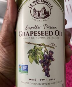 La Tourangelle, Expeller-Pressed Grapeseed Oil, High Heat Neutral Cooking Oil, Cast Iron Seasoning, Also Great for Skin, Hair, and DIY Beauty Recipes, 16.9 fl oz 40 71E5dSejYAL