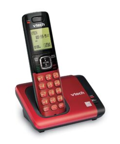 VTech CS6719-16 DECT 6.0 Phone with Caller ID/Call Waiting, 1 Cordless Handset, Red 1 Handset 15 71E6NON 6L