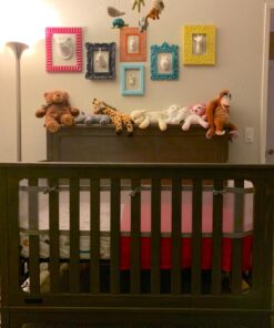 BreathableBaby Breathable Mesh Liner for Full-Size Cribs, Classic 3mm Mesh, Gray (Size 4FS Covers 3 or 4 Sides) 43 71E7988kc9L