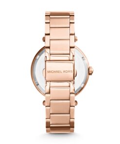 Michael Kors Parker Women's Watch, Stainless Steel and Pavé Crystal Watch for Women with Steel, Leather, or Silicone Band Rose Gold Logo 16 71E8KNUvyaL