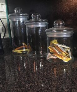 Anchor Hocking Apothecary Jar Canister Set with Ball Lid, 4-Piece Set, Clear Glass - 4 Piece Ball Jar Set 38 71E8n9La9dL