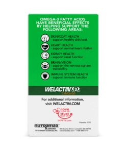 Alternative view of Nutramax Welactin Omega-3 Fish Oil Skin and Coat Health Supplement Liquid for Dogs - 3 Pack, 360 Total Softgels