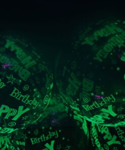 11 inch Glow in the Dark Happy Birthday Glow Party Latex Balloons (10) 10 14 71E9dJunxHL