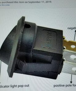 yueton 12pcs Car Truck Rocker Round Toggle LED Switch On-Off Control, Blue, Green, Yellow, Red 41 71E9tVhIRL