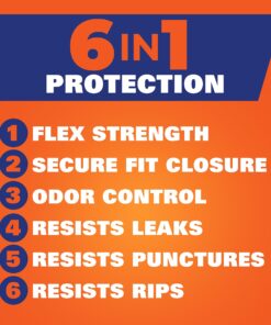 Hefty Ultra Strong Tall Kitchen Trash Bags, Lavender & Sweet Vanilla Scent, 13 Gallon, 80 Count 19 71EACDOZoQL