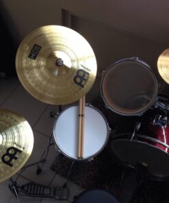 Meinl Cymbals HCS Cymbal Set Box Pack for Drums with 13" Hihats, 14" Crash, Plus Free 10" Splash, Sticks, Lessons — Made in Germany — Durable Brass, 2-Year Warranty, Traditional Finish (HCS1314 45 71EAeHNivLL