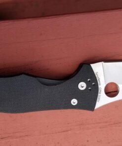 Spyderco Yojimbo 2 Specialty Tactical Knife with 3.2" CPM S30V Steel Black Wharncliffe Blade and Durable Black G-10 Handle - PlainEdge - C85GP2 Steel Blade 40 71EB1HSF3tL