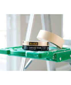 Scotch Contractor Grade Masking Tape, Tan, Tape for General Use, Multi-Surface Adhesive Tape, 0.94 Inches x 60.1 Yards, 9 Rolls 0.94" Width 34 71EBbQ3XVrL 1