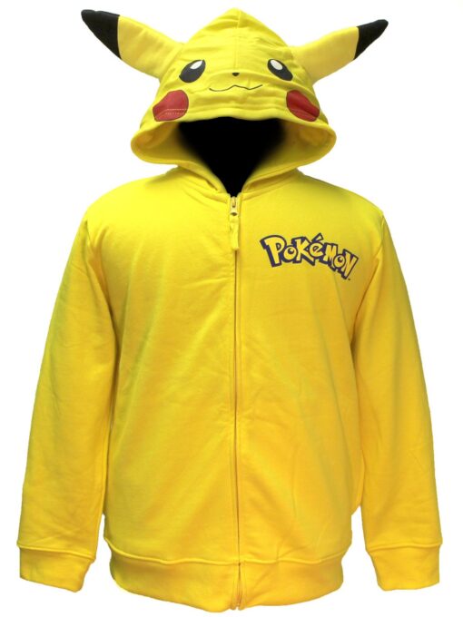 Pokemon Boys' Pikachu Costume Hoodie 7 Years Yellow