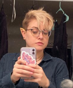 Secaden Cosplay Fairy Pixie Elf Ears Soft Pointed Ears Tips Anime Party Dress Up Costume Accessories (Short Style) Short Style 32 71ECJsXMqOL