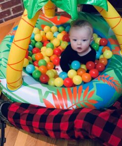 Poolmaster Learn-to-Swim Go Bananas Monkey Inflatable Kiddie Pool With Canopy 15 71ED Dp7i9L