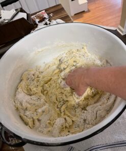 Granite Ware Enamel on Steel Dish Pan with handles, 15-Quart capacity, Speckled White 15 Quart 25 71ED1xeJL