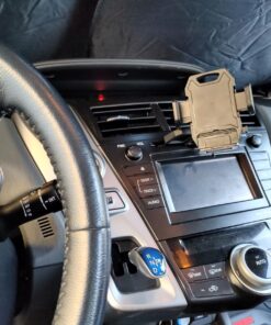 APPS2Car Sturdy CD Slot Phone Mount with One Hand Operation Design, Hands-Free Car Phone Holder Universally Compatible with All iPhone & Android Cell Phones, for Smartphone Mobile Black 34 71ED4WMj8SL