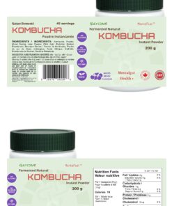 Mixed Berry Kombucha Drink Powder- 40 Servings Instant Sparkling Fermented Kombucha Drink, No Alcohol, No Sucrose added, Gluten Free, No GMO 7 71EDF6psKeL