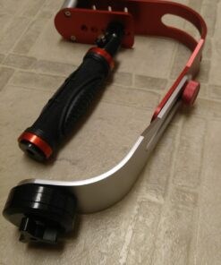 AFUNTA Pro Handheld Video DSLR Camera Stabilizer Steady Compatible GoPro Cannon Nikon Sony Camera Cam Camcorder DV Smartphone up to 2.1 lbs with Smooth Pro Steady Glide -Red/Silver/Black 21 71EFPCswrlL