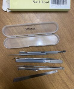 ZIZZON 7 Pcs Ingrown Toenail File and Lifters Set, Stainless Steel Ingrown Toenail Removal Kit, Manicure Treatment Under Nail Cleaner Pedicure Tools 7pcs 41 71EFfTEytL