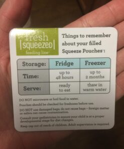 Infantino Disposable Squeeze Pouches, Portable Homemade Semi-Solid Food for Babies and Toddlers, 4 Fl Oz (Pack of 50) 50 Squeeze Pouches Pack 40 71EForh5JeL