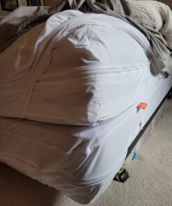 HOSPITOLOGY PRODUCTS Mattress Encasement - Zippered Bed Bug Dust Mite Proof Hypoallergenic - Sleep Defense System - Queen - Waterproof - Stretchable - Standard 12" Depth - 60" W x 80" L 12" - 18" Depth Mattress Queen 12" Standard 26 71EGAoKz5QL