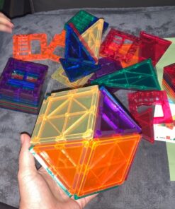 60 PCS Magnetic Building Tiles Kids Toys STEM Magnetic Blocks Sensory Toys Kids Games Magnet Building Toys for Boys and Girls Aged 3+, Kids Brain Development Preschool Kindergarten Toddler Toys 83 71EGEP0yFyL