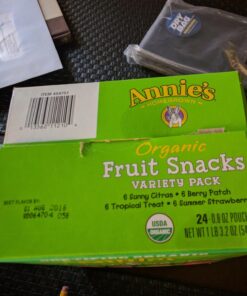 Annie's Organic Bunny Fruit Snacks, Variety Pack, 24 Pouches, 0.8 oz Each - Packaging May Vary 0.8 Ounce (Pack of 24) 46 71EHU3hp WL