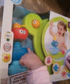 Yookidoo Baby Bath Toy (7 Piece Set) - Stack N' Spray Bathtub Fountain - Magical Spray Fountain for Bathtime Fun 21 71EHe5DCpoL