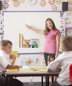 MUCXNIIY 2 Pcs Magnetic Book Shelf for Whiteboard, Reusable Acrylic Magnetic Book Holder with a Pen Container, Book Display Shelf for Teacher Kids Classroom Office, White 14 71EILcagAeL