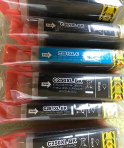 INK4WORK Compatible Ink Cartridge Replacement for Canon PGI-250XL PGI250XL CLI-251XL CLI251 XL Pixma IP7220, MG5420, MG6320, MX722, MX922 (30-Pack) 20 71EIRnujByL