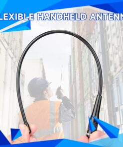 Retevis RHD-771 Walkie Talkie Antenna,SMA-F Dual Band UHF/VHF 144/430Mhz Antenna,15.4inch Flexible Whip Antenna,Compatible with Baofeng UV-5R Aliunce HD1 Retevis RT29 RT86 RT-5R 2 Way Radio(1 Pack) Flexible Antenna 18 71EIeLrUooL