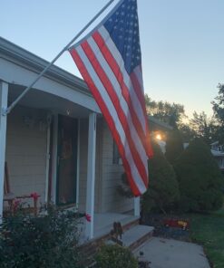 Grace Alley Flag Pole: 6 Foot Tangle Free Spinning Flag Pole. Residential or Commercial Flag Pole. Wind Resistant/Rust Free. (White) White 28 71EJG44zuL