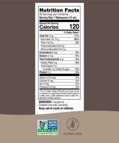 Nature's Way Premium Liquid Coconut Oil, 93% MCTs, Cold Pressed, 20 Fl. Oz Unflavored 20 Fl Oz (Pack of 1) 14 71EJLdOgJlL