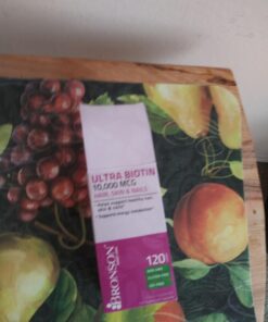 Bronson Ultra Biotin 10,000 Mcg Hair Skin and Nails Supplement, Non-GMO, 120 Vegetarian Capsules 120 Count (Pack of 1) 27 71EJdE882mL