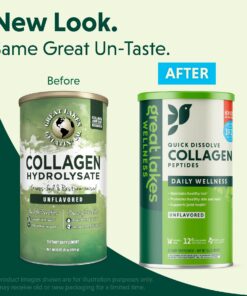 Great Lakes Wellness Collagen Peptides Powder Supplement for Skin Hair Nail Joints - Unflavored - Quick Dissolve Hydrolyzed, Non-GMO, Keto, Paleo, Gluten-Free, No Preservatives - 16 oz Canister 1 Pound (Pack of 1) 20 71EKZPMkkCL